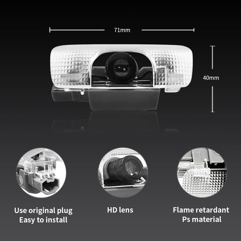 akarin 2 PCS LED Car Door Logo Lights Compatible for Tundra 2007-2011, 2022-present Courtesy Projector Laser Welcome Light Puddle Lamp Car Accessories (for Tundra 2007-2011, 2022-present) - Image 3